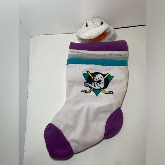 Vintage Mighty Ducks Plush Christmas Stocking - Picture 2 of 11